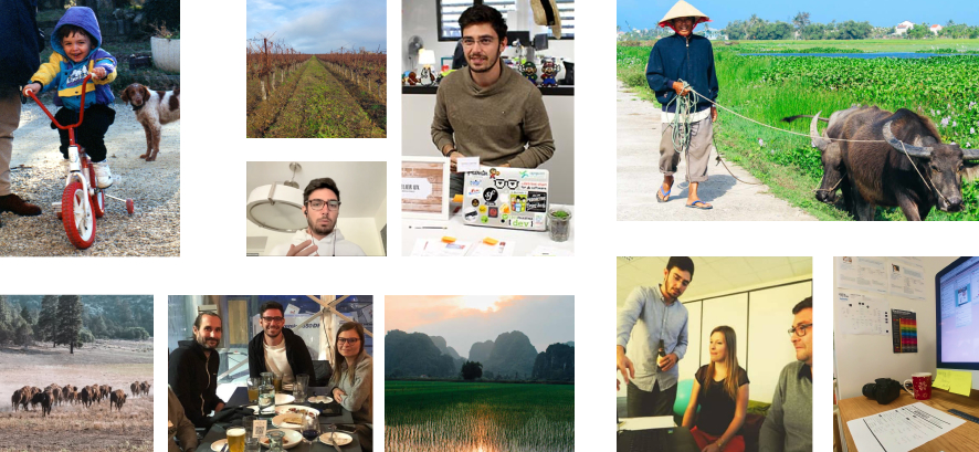 Patchwork of picture depicting my personal and professional life