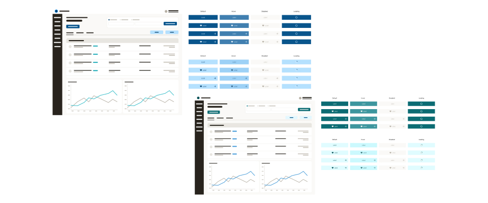 Screenshot of color contrast and color blind tests