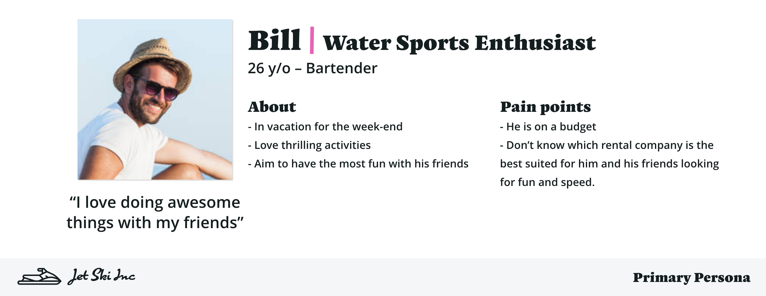 Water Sports Enthusiast Persona